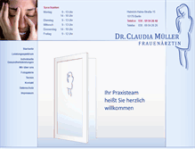 Tablet Screenshot of dr-claudia-mueller.de